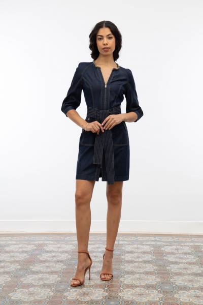 Robe d'été courte en denim